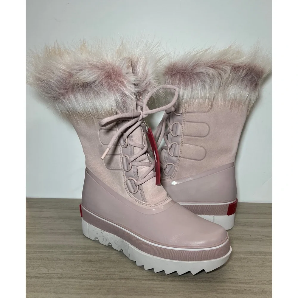 NEW Sorel Joan of Arctic Next Boots faux fur Pink Size 9.5